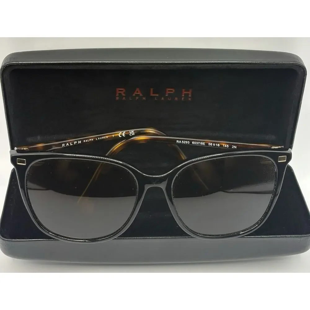 Ralph Lauren RA5293 603/8E Sunglasses 56mm Black Frame Brown Lens 145mm